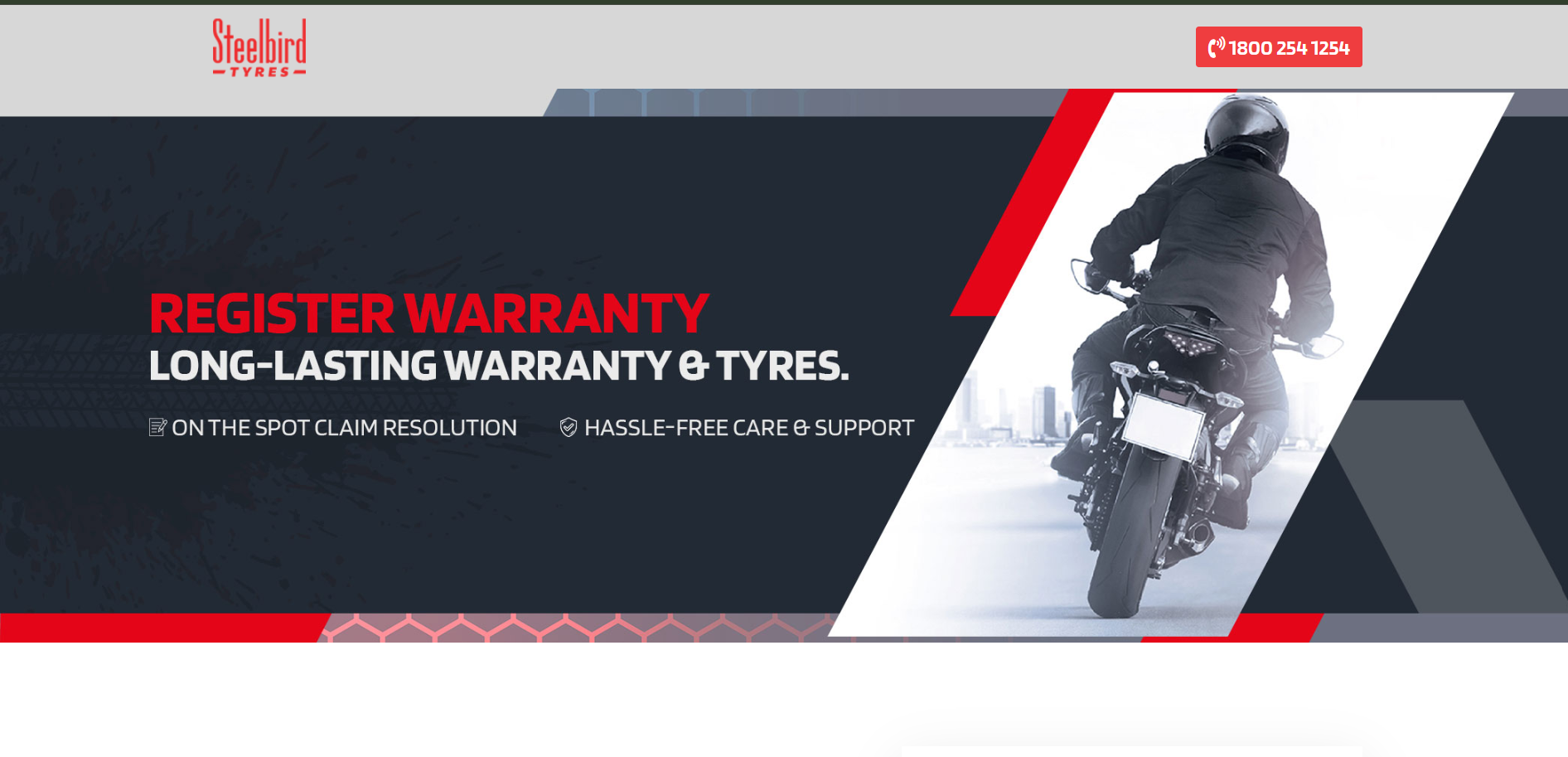 Steelbird Tyres Warranty Registration