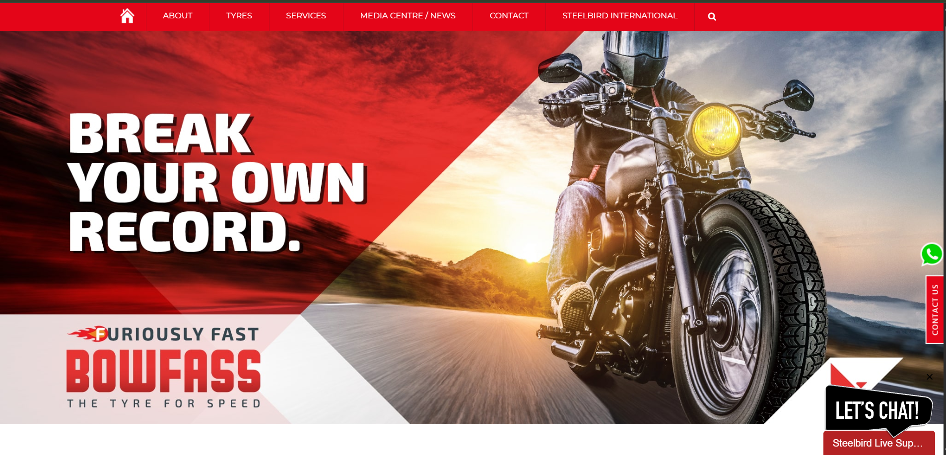Steelbird Tyres Manufacturer Website